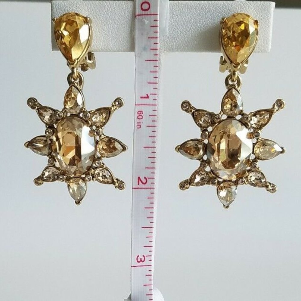OSCAR DE LA RENTA Tropical Bloom Star Earrings